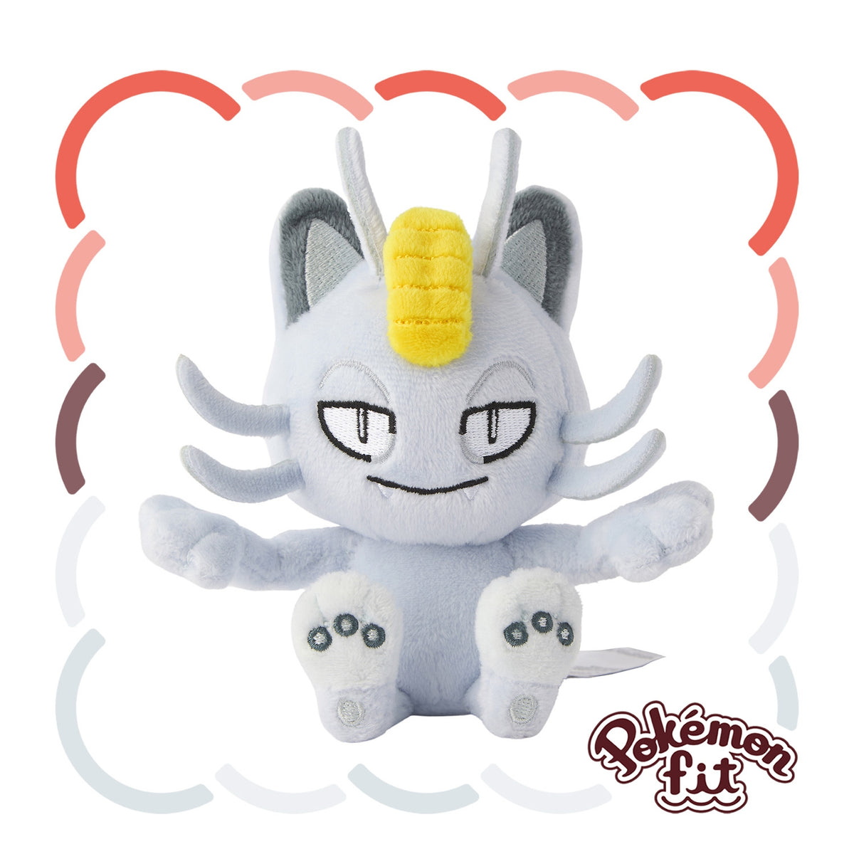 Pokemon Center Exclusive | Pokemon Fit Plush Toy - Meowth (Alola Form)