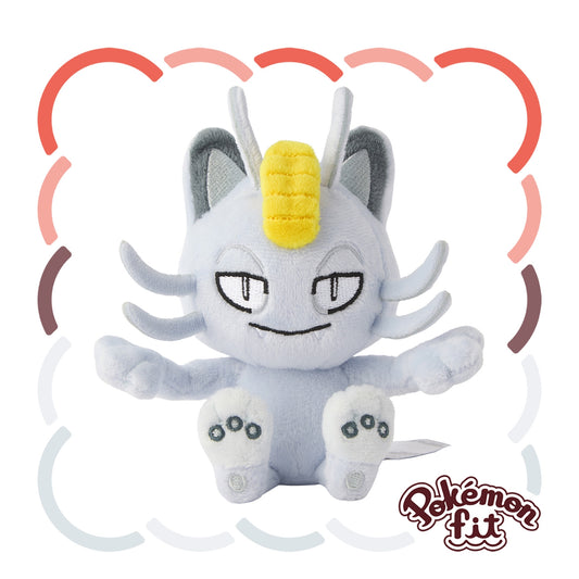 Pokemon Center Exclusive | Pokemon Fit Plush Toy - Meowth (Alola Form)