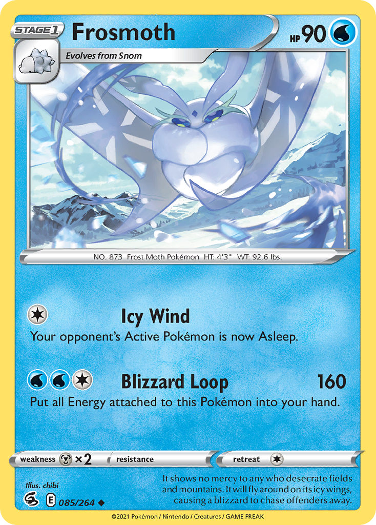 Frosmoth 085/264 Uncommon Reverse Holo Fusion Strike NM/LP