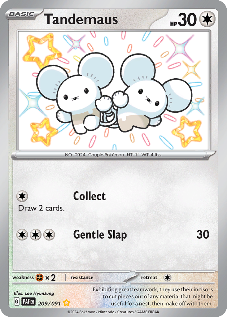 Tandemaus 209/091 Shiny Rare Paldean Fates NM/M