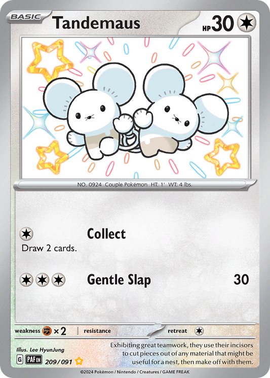 Tandemaus 209/091 Shiny Rare Paldean Fates NM/M