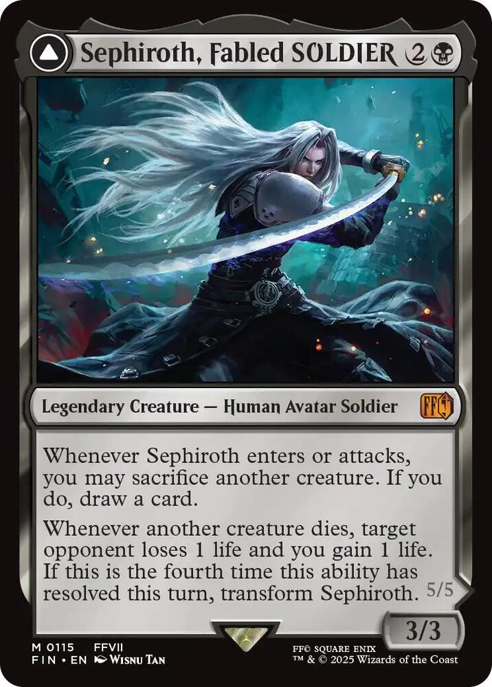 Sephiroth, Fabled SOLDIER 115 Mythic FINAL FANTASY NM/M