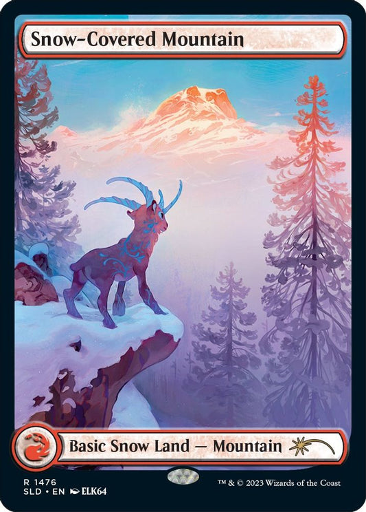 Snow-Covered Mountain (1476) 1476 Rare Secret Lair Drop Series NM/M