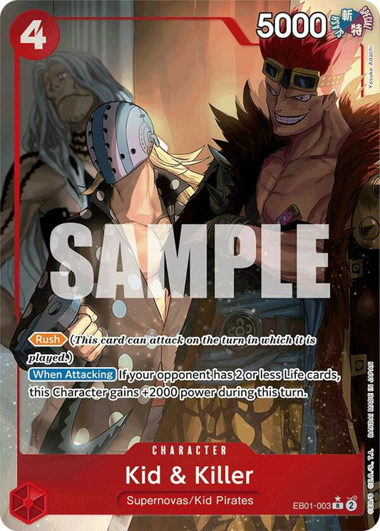 Kid & Killer (Alternate Art) EB01-003 Extra Booster: Memorial Collection NM/M