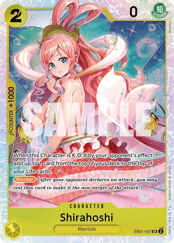 Shirahoshi EB01-057 Super Rare Extra Booster: Memorial Collection NM/M