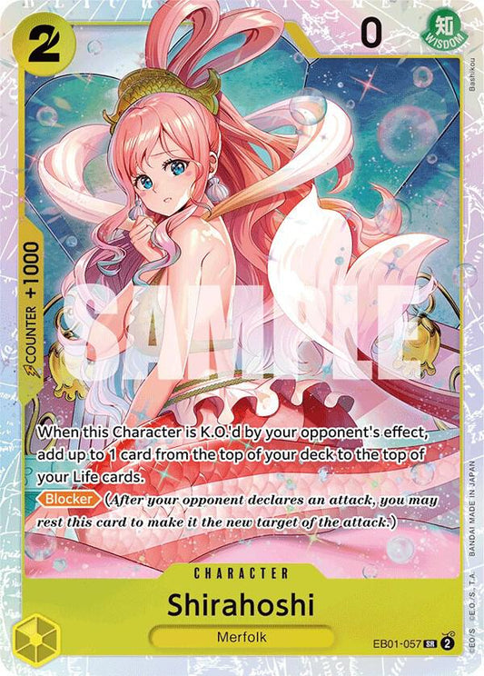 Shirahoshi EB01-057 Super Rare Extra Booster: Memorial Collection NM/M