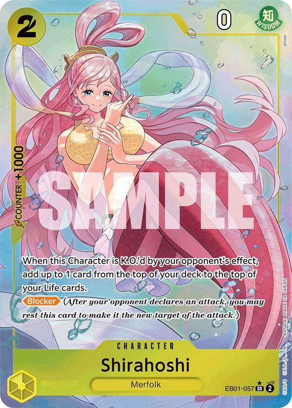 Shirahoshi (Alternate Art) EB01-057 Extra Booster: Memorial Collection NM/M