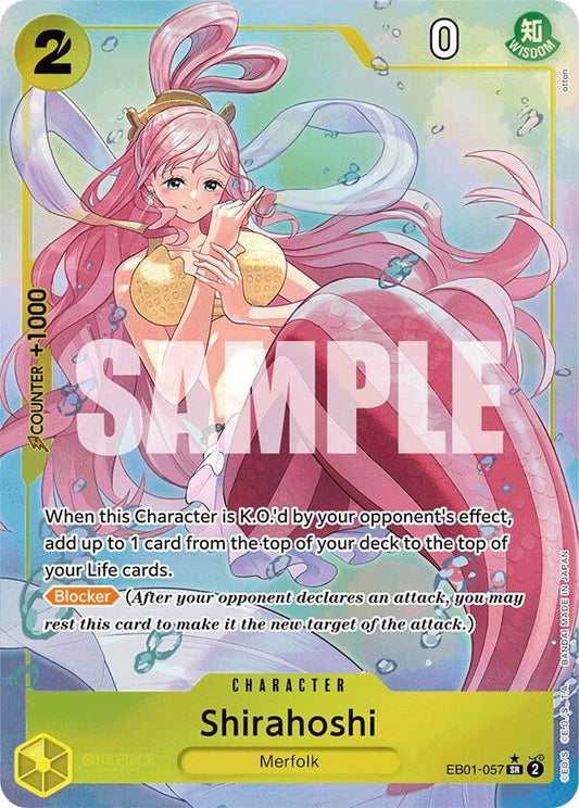 Shirahoshi (Alternate Art) EB01-057 Extra Booster: Memorial Collection NM/M