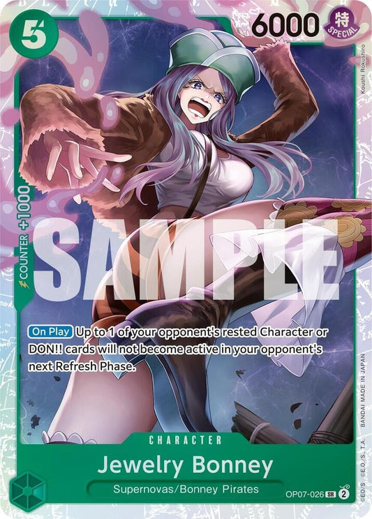 Jewelry Bonney (026) OP07-026 Super Rare 500 Years in the Future NM/M