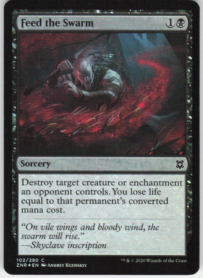 Feed the Swarm C Zendikar Rising 102 NM