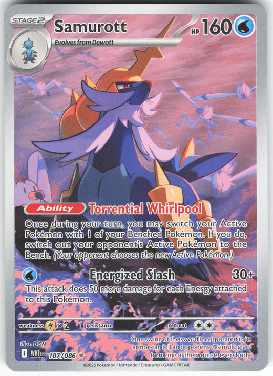 Samurott - Illustration Rare SV: White Flare 107/086 NM