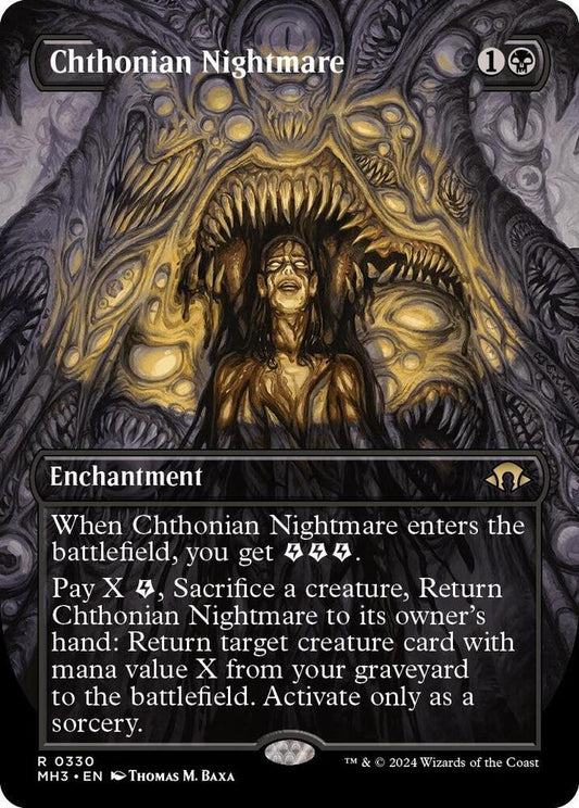 Chthonian Nightmare (Borderless) 330 Rare Modern Horizons 3 NM/M