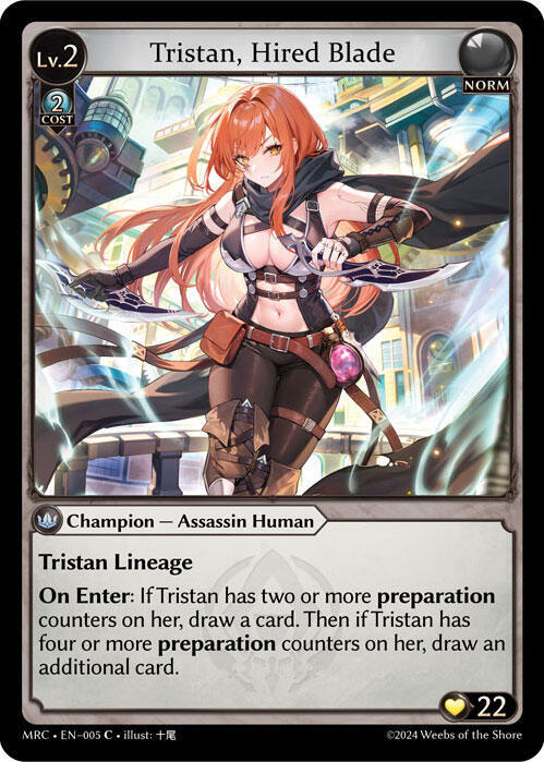Tristan, Hired Blade 005 Common Mercurial Heart NM/M