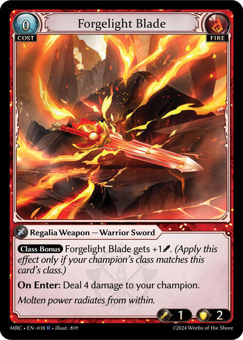 Forgelight Blade 018 Rare Mercurial Heart NM/M