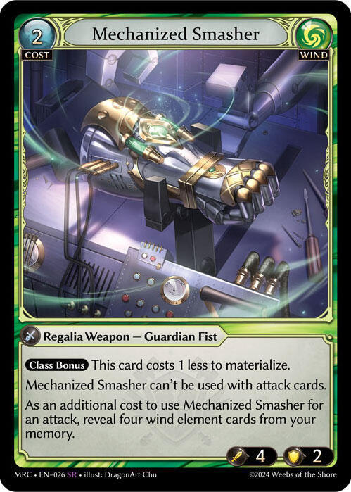 Mechanized Smasher 026 Super Rare Mercurial Heart NM/M