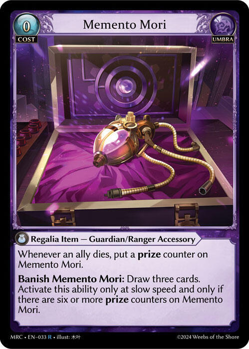 Memento Mori 033 Rare Mercurial Heart NM/M
