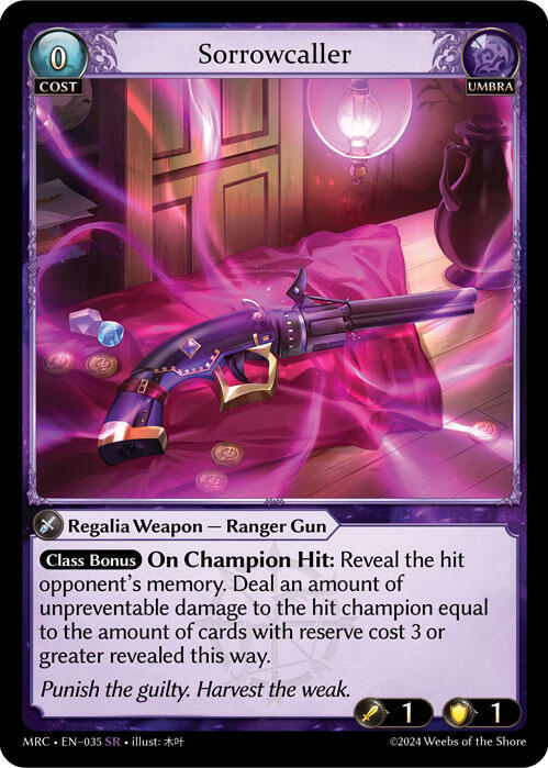 Sorrowcaller 035 Super Rare Mercurial Heart NM/M