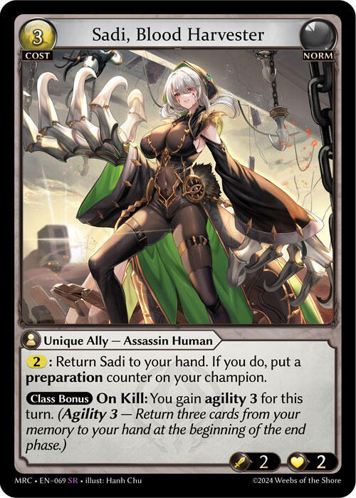 Sadi, Blood Harvester 069 Super Rare Mercurial Heart NM/M