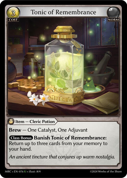Tonic of Remembrance 076 Uncommon Mercurial Heart NM/M