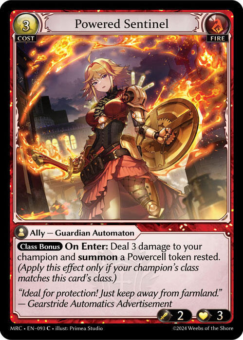 Powered Sentinel 093 Common Mercurial Heart NM/M