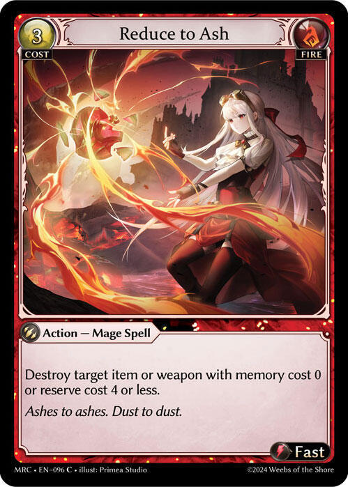 Reduce to Ash 096 Common Mercurial Heart NM/M