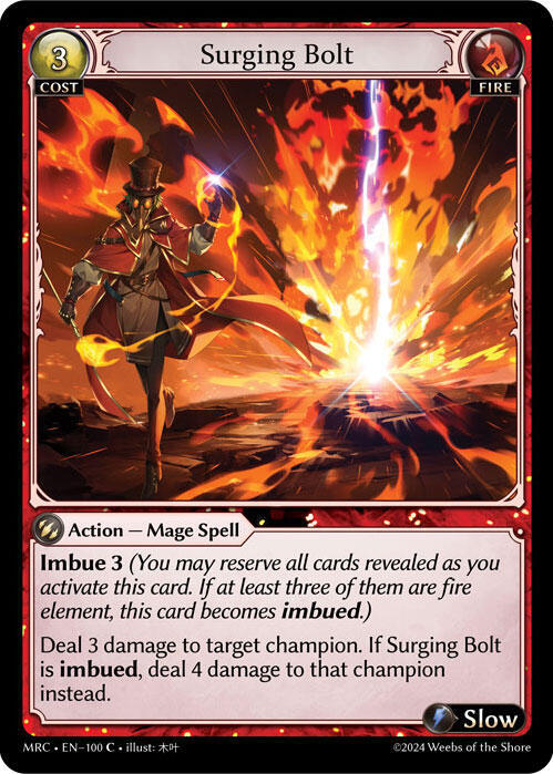 Surging Bolt 100 Common Mercurial Heart NM/M