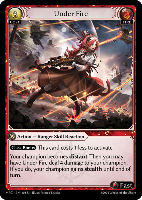 Under Fire 101 Uncommon Mercurial Heart NM/M