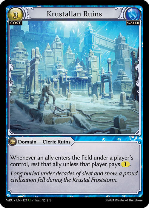 Krustallan Ruins 121 Uncommon Mercurial Heart NM/M
