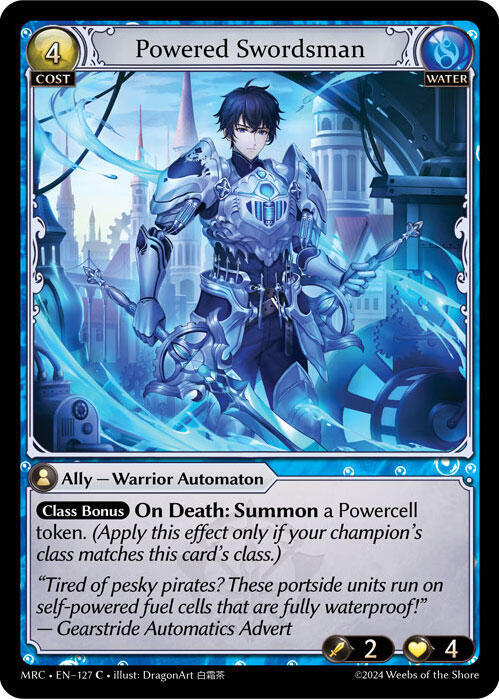 Powered Swordsman 127 Common Mercurial Heart NM/M