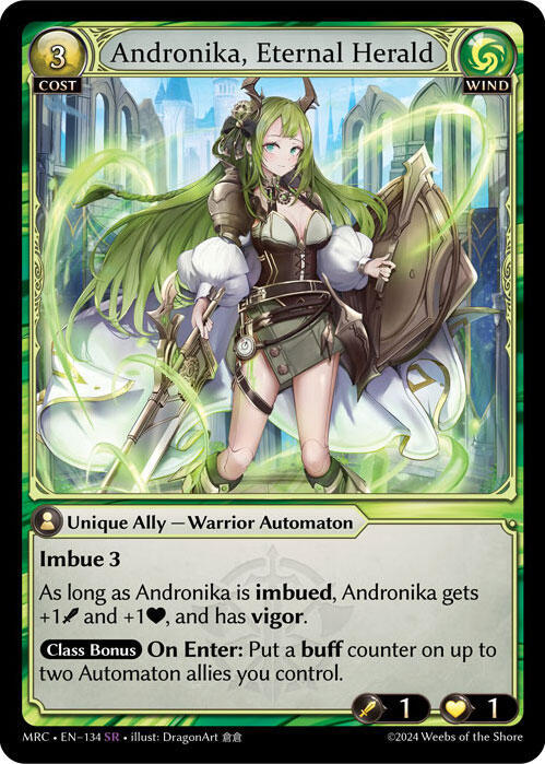 Andronika, Eternal Herald 134 Super Rare Mercurial Heart NM/M