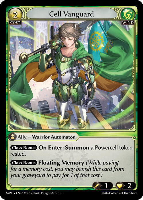 Cell Vanguard 137 Common Mercurial Heart NM/M