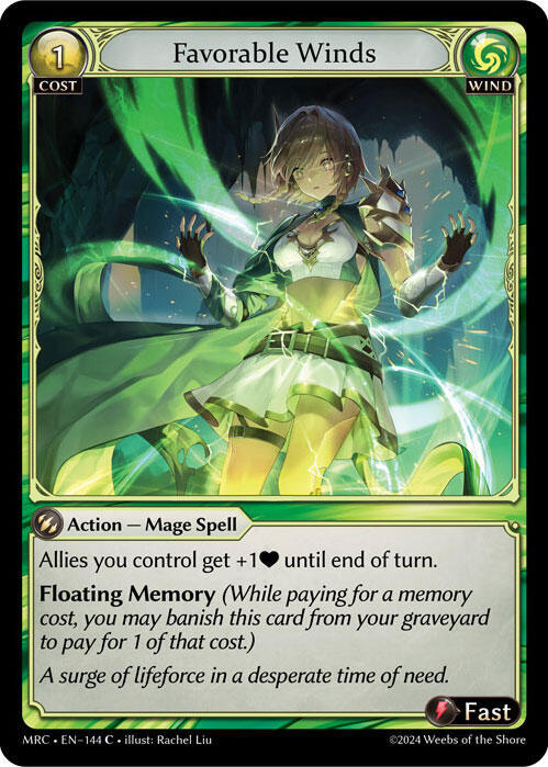 Favorable Winds 144 Common Mercurial Heart NM/M