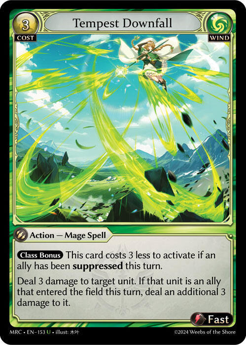 Tempest Downfall 153 Uncommon Mercurial Heart NM/M