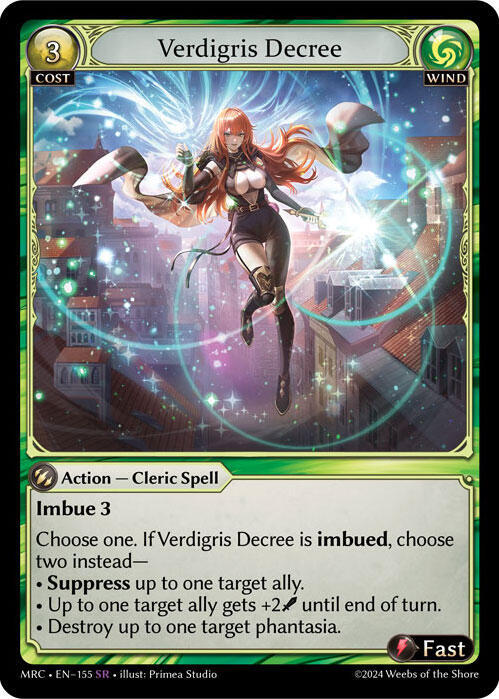 Verdigris Decree 155 Super Rare Mercurial Heart NM/M