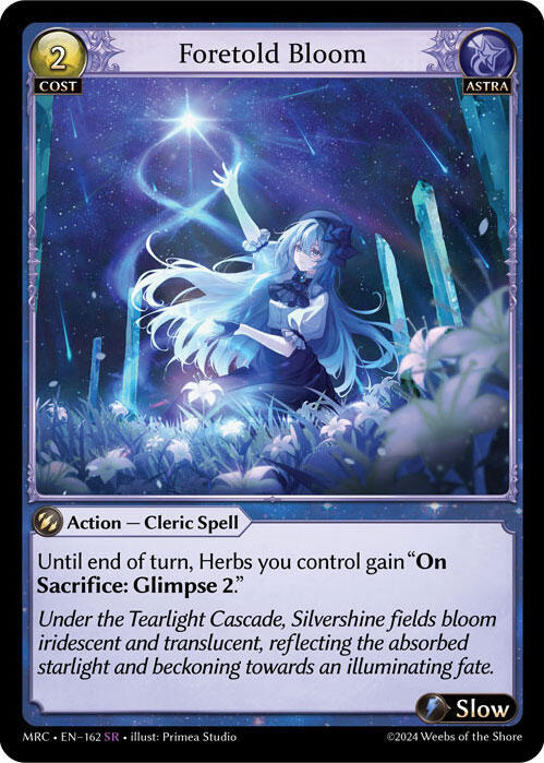 Foretold Bloom 162 Super Rare Mercurial Heart NM/M