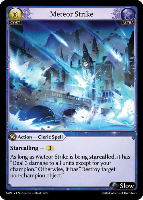 Meteor Strike 164 Super Rare Mercurial Heart NM/M