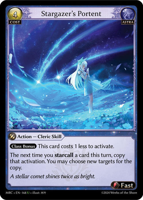 Stargazer's Portent 168 Uncommon Mercurial Heart NM/M