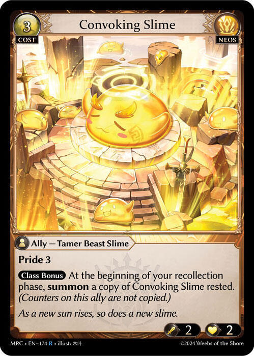 Convoking Slime 174 Rare Mercurial Heart NM/M