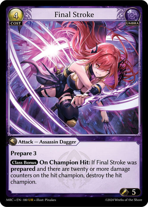 Final Stroke 180 Ultra Rare Mercurial Heart NM/M