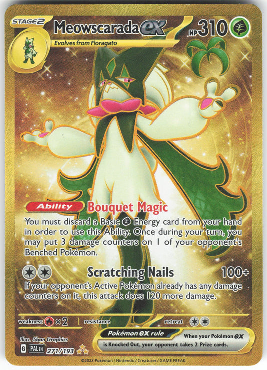 Meowscarada ex - Hyper Rare SV02: Paldea Evolved 271/193 NM