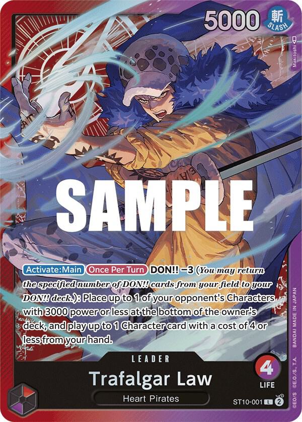 Trafalgar Law (001) ST10-001 Leader Ultra Deck: The Three Captains NM/M