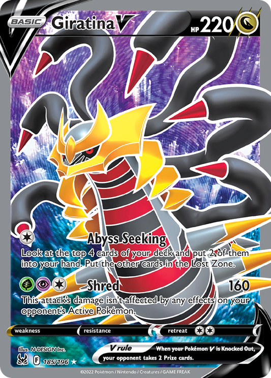 Giratina V 185/196 Ultra Rare Lost Origin NM/M