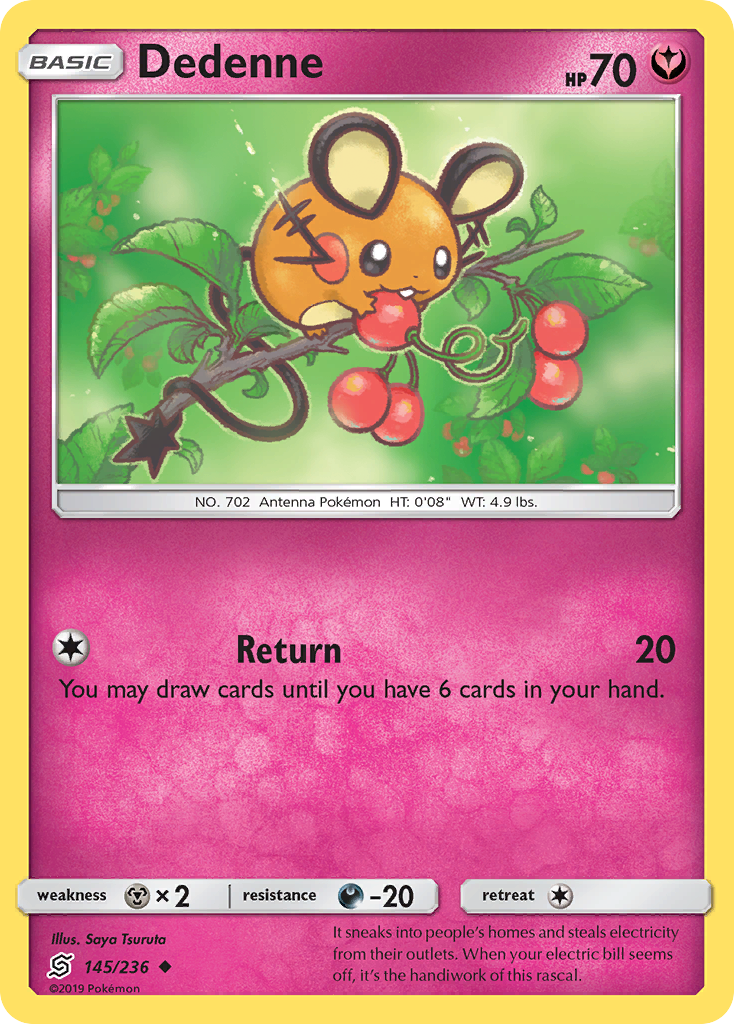 Dedenne 145/236 Uncommon Unified Minds NM/LP