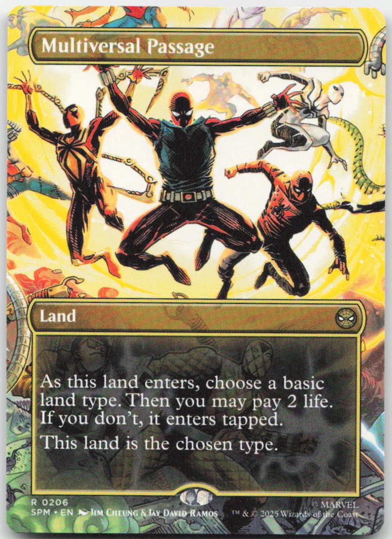 Multiversal Passage (Borderless) R Marvel's Spider-Man 206 NM