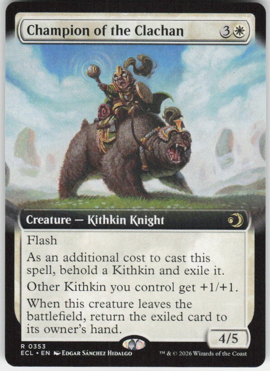 Champion of the Clachan (Extended Art) R Lorwyn Eclipsed 353 NM