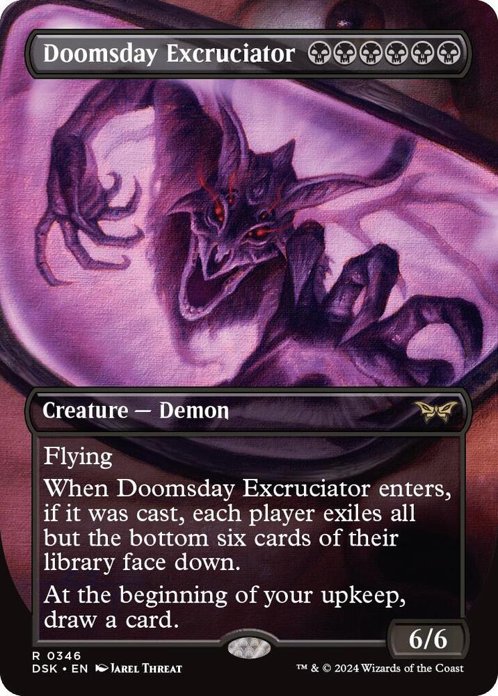 Doomsday Excruciator (Borderless) 346 Rare Duskmourn: House of Horror Foil NM/M