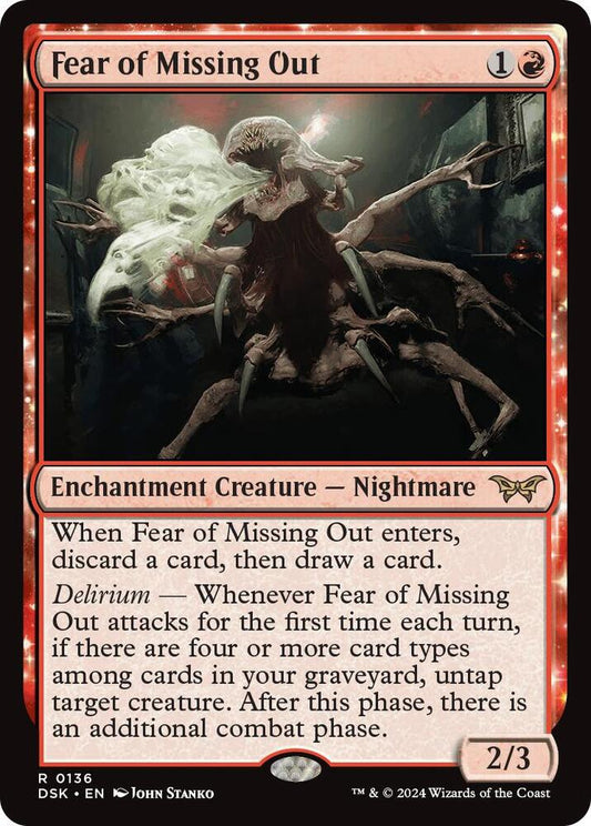 Fear of Missing Out 136 Rare Duskmourn: House of Horror Foil NM/M