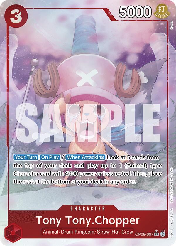 Tony Tony.Chopper (0070) (Parallel) OP08-007 Super Rare Two Legends NM/M