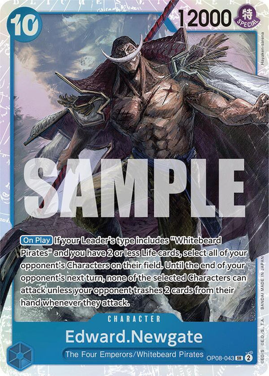 Edward.Newgate OP08-043 Super Rare Two Legends NM/M
