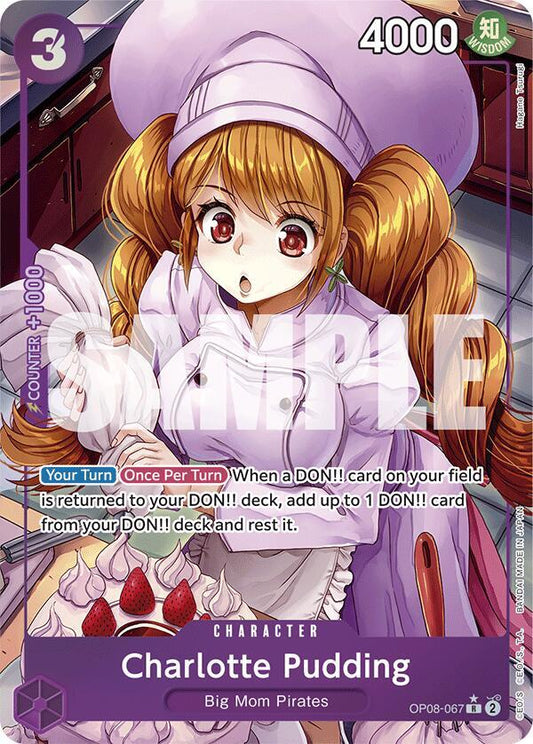 Charlotte Pudding (067) (Parallel) OP08-067 Rare Two Legends NM/M
